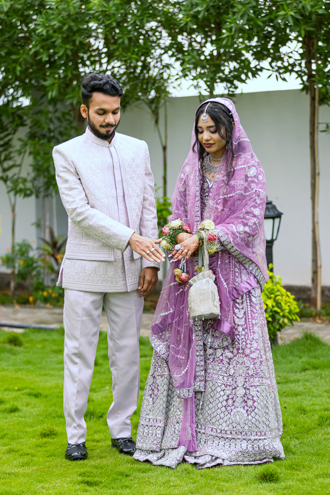 Tousif showing Lubna her ring