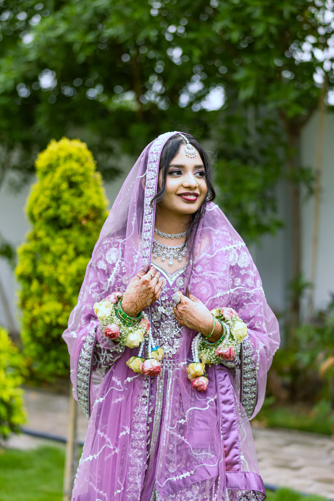 Lubna in the garden