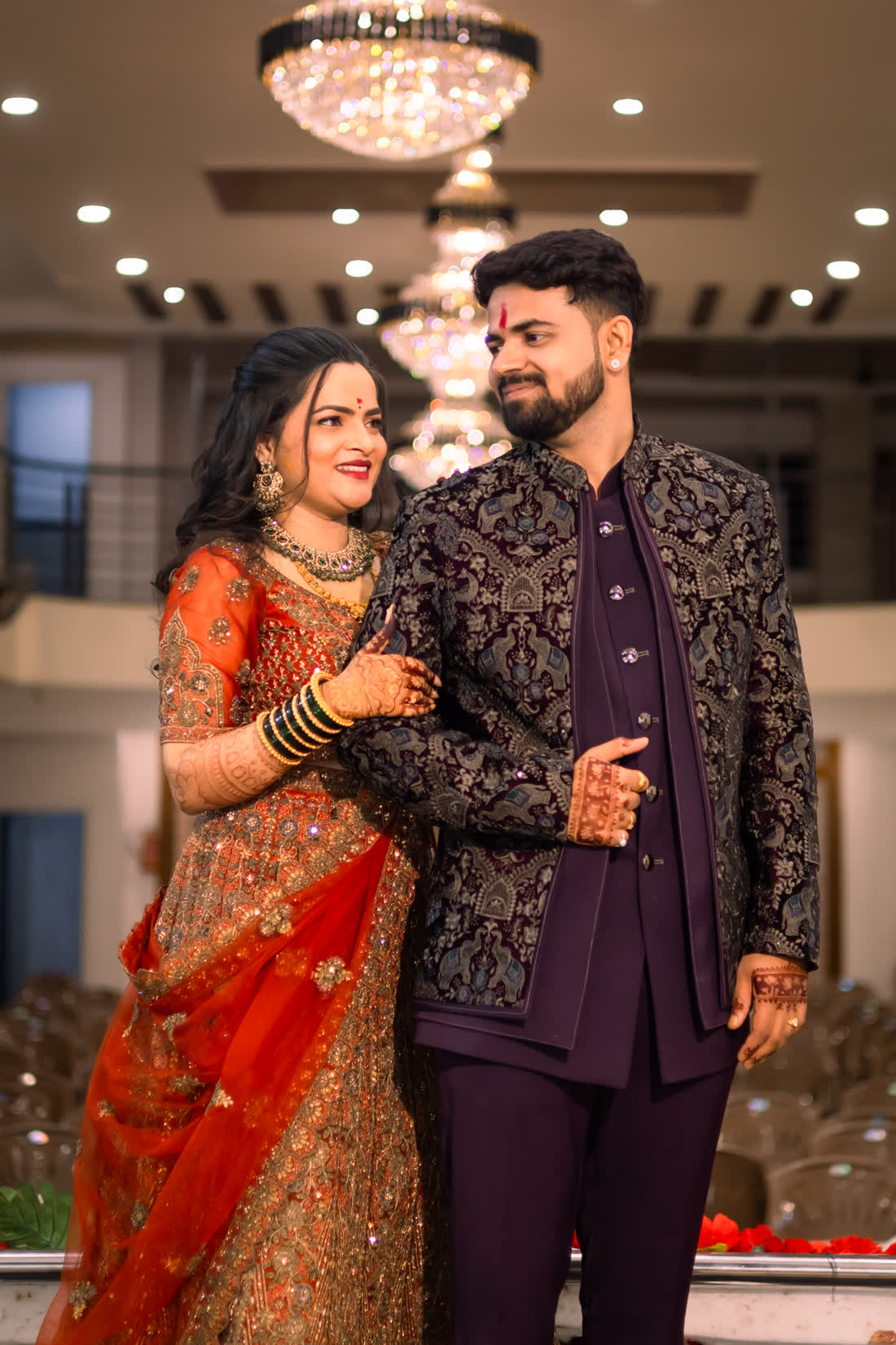 Sameer and Sapna, evening portrait
